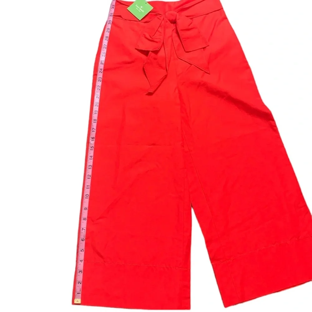 KATE SPADE: NWT Cherpeper Slub Cotton Colotte Pants - Size 00